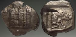 Ancient Coins - Asia Minor, Uncertain Southern Mint (Tarsos?). AR Stater, ca. 5th century BC.