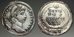Ancient Coins - Constantius II. AR Heavy Siliqua, ca. 337-361 AD.