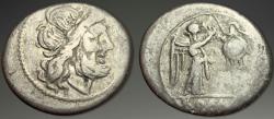 Ancient Coins - Roman Republic. Anonymous. AR Victoriatus, after 211 BC.