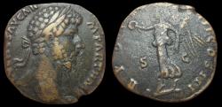 Ancient Coins - Lucius Verus. AE Sestertius, ca. 167 AD.