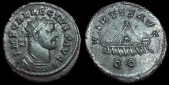 Ancient Coins - Roman-British Empire. Allectus. AR Quinarius, ca. 293-296 AD.