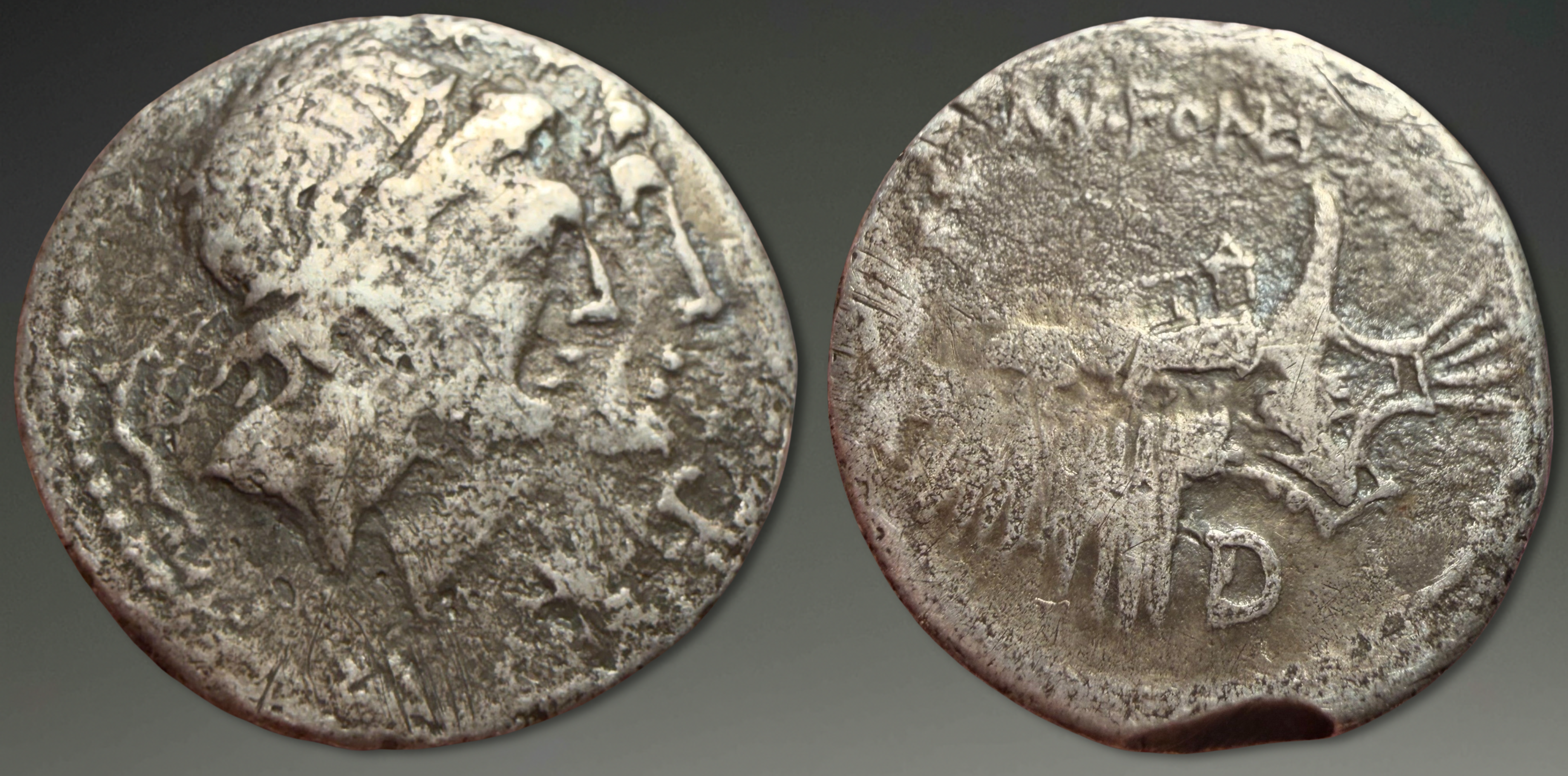 Roman Republic. Mn. Fonteius. AR Denarius, ca. 108-107 BC. Rome Mint.