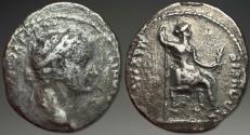 Ancient Coins - Tiberius. ‘Tribute Penny’. AR Denarius, ca. 14-37 AD.
