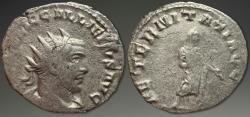 Ancient Coins - Gallienus. AR Antoninianus, ca. 255-256 AD. Viminacium.