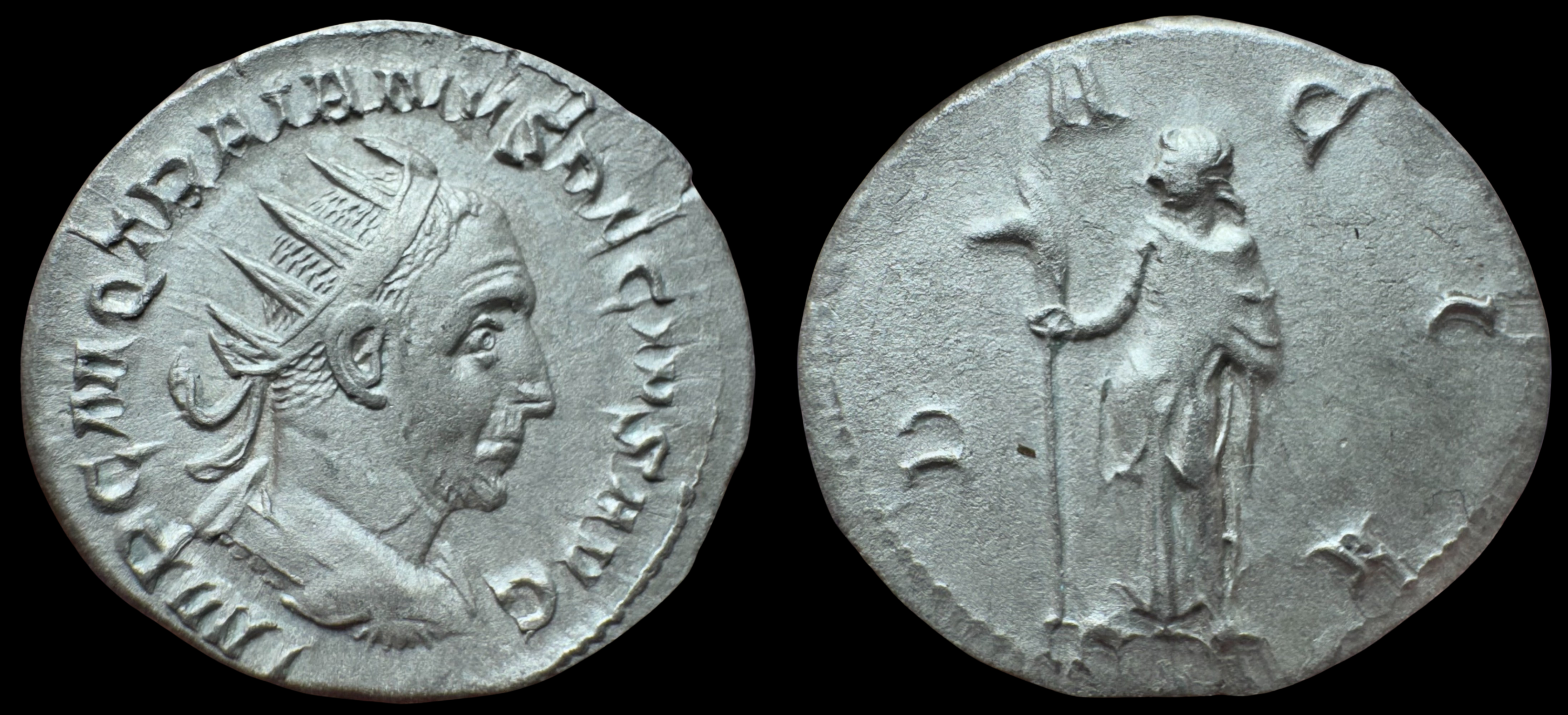Trajan Decius. AR Antoninianus, ca. 250 AD.