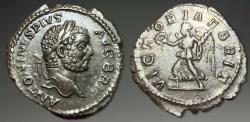 Ancient Coins - Caracalla. AR Denarius, ca. 210-213 AD. Rome Mint.