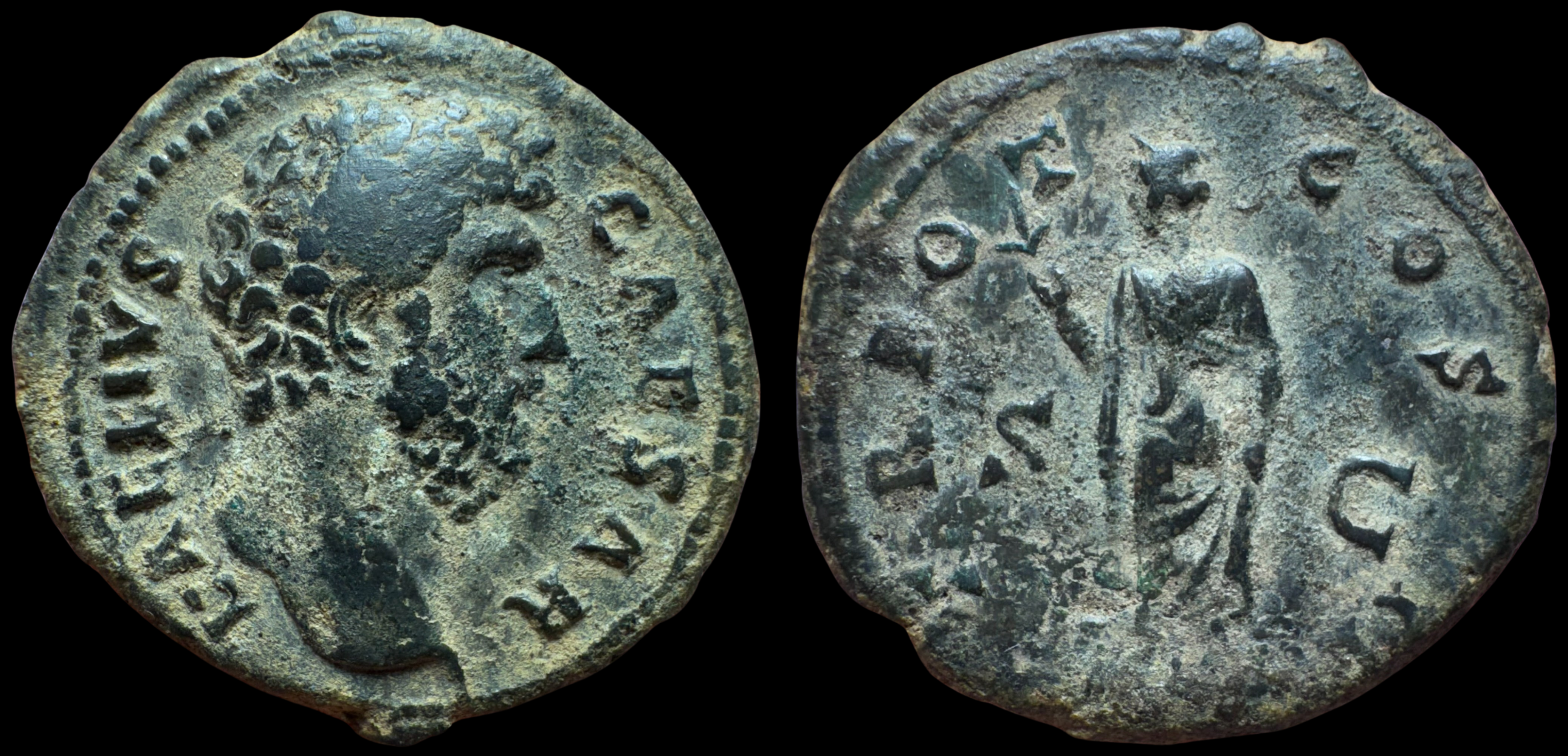 Lucius Aelius Caesar. AE Assarius, ca. 137 AD.