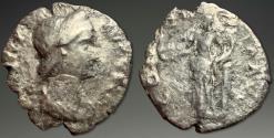 Ancient Coins - Hadrian. Sabina. AR Denarius, ca. 136-138 AD.