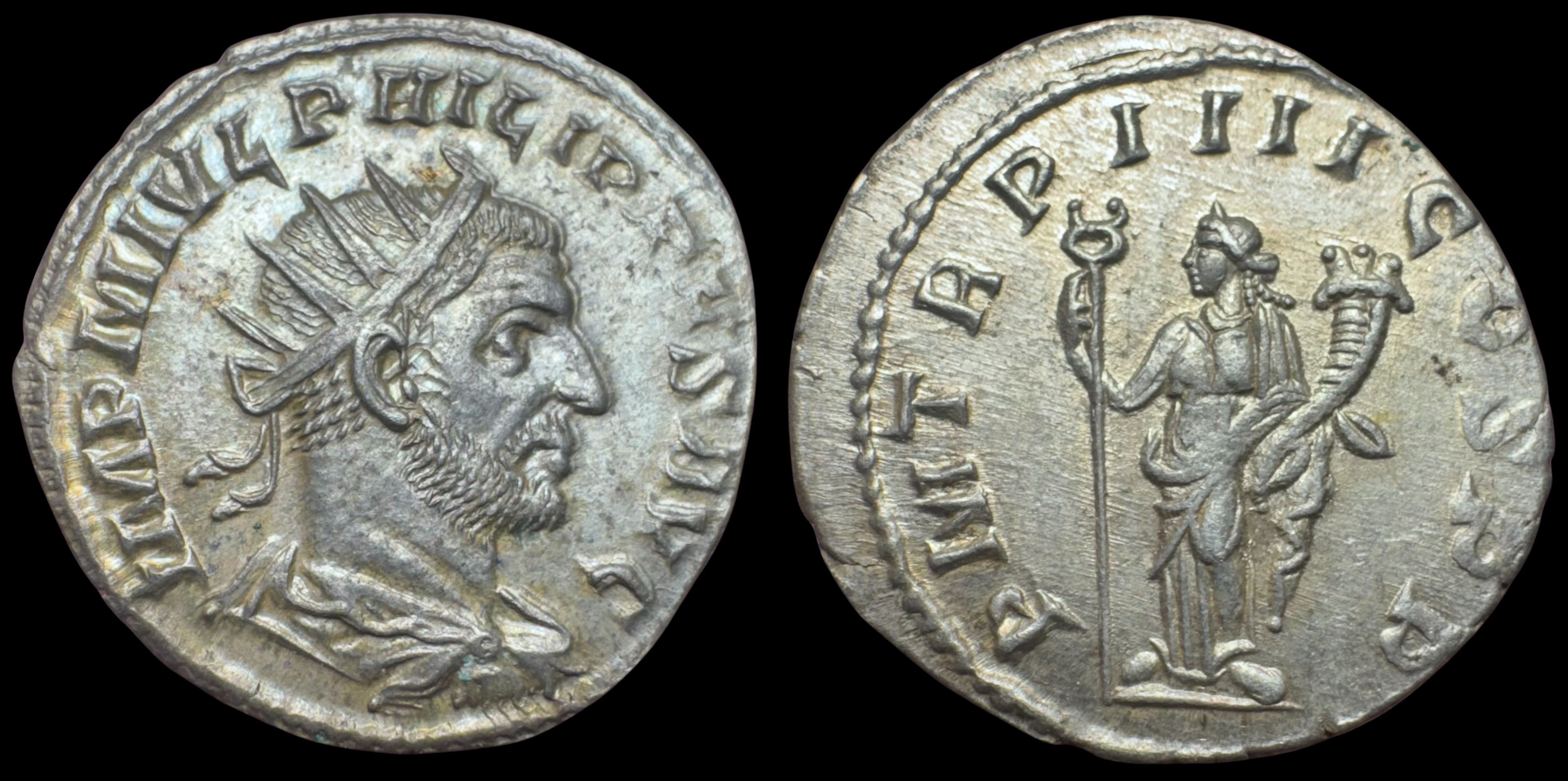 Philip I “The Arab”. AR Antoninianus, 244–249 AD