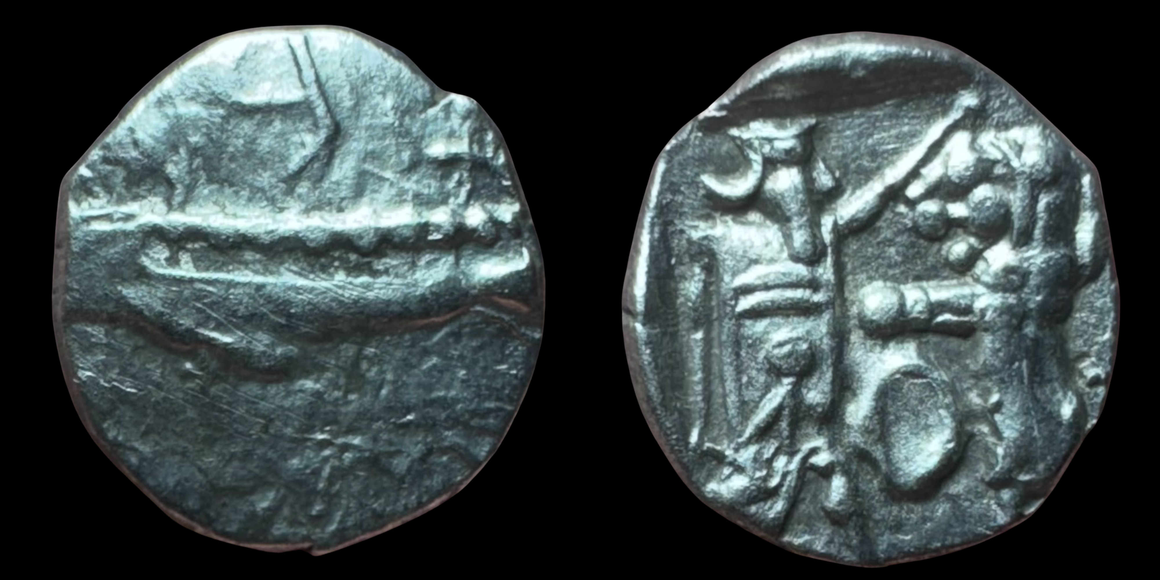 Phoenicia, Sidon. Abd Astart I. AR Obol. ca. 365-352 BC.