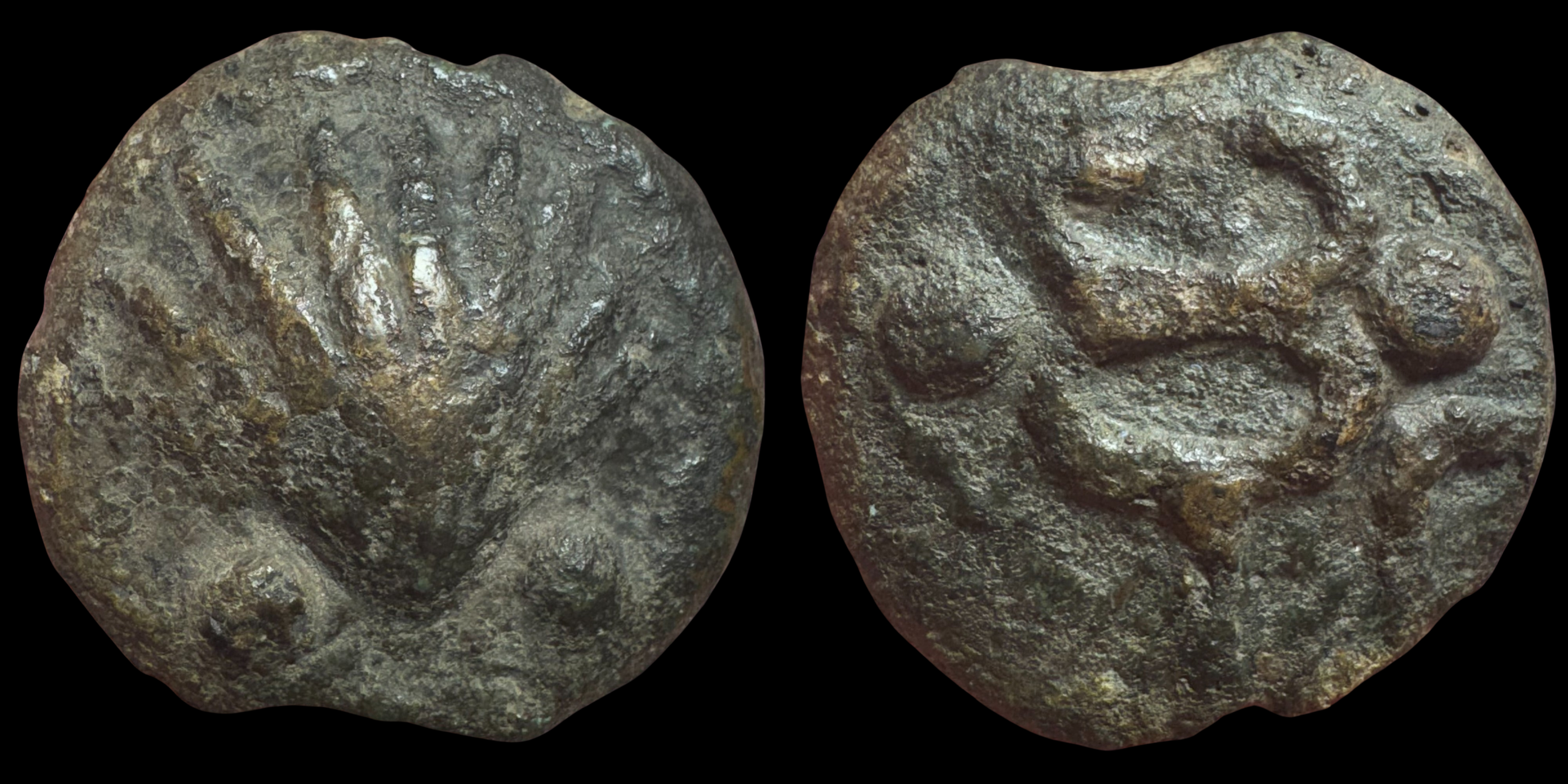 Roman Republic. Anonymous. AES Grave Sextans. ca. 280 BC.