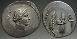 Ancient Coins - Roman Republic. C. Norbanus AR Denarius, ca. 83 BC.