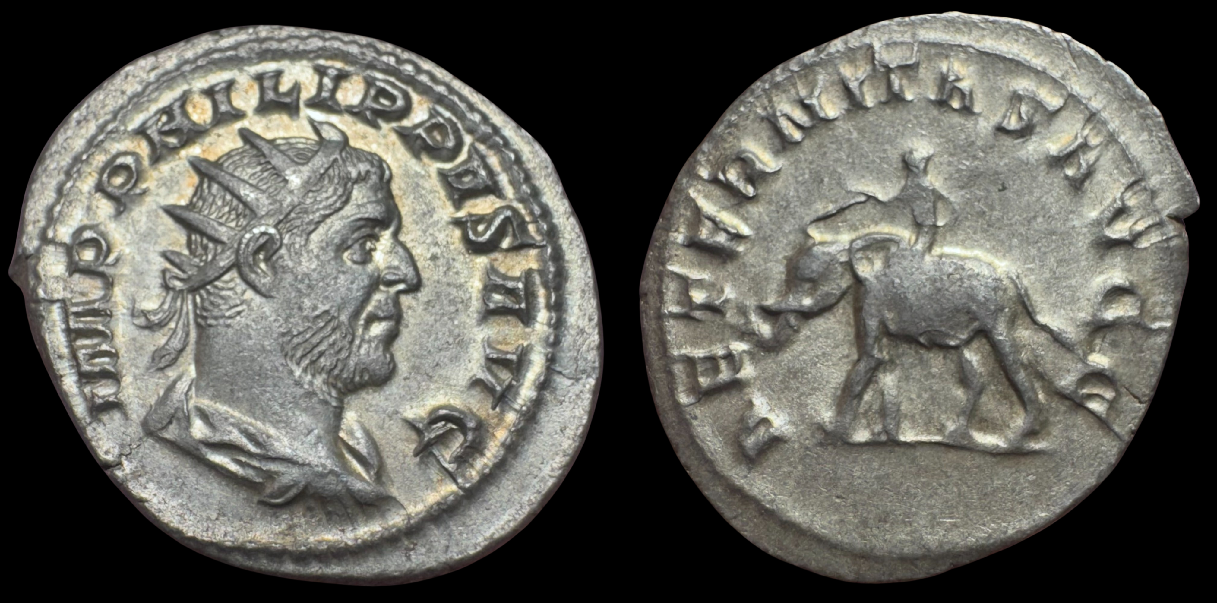 Philip I “The Arab’. AR Antoninianus, 244-249 AD,