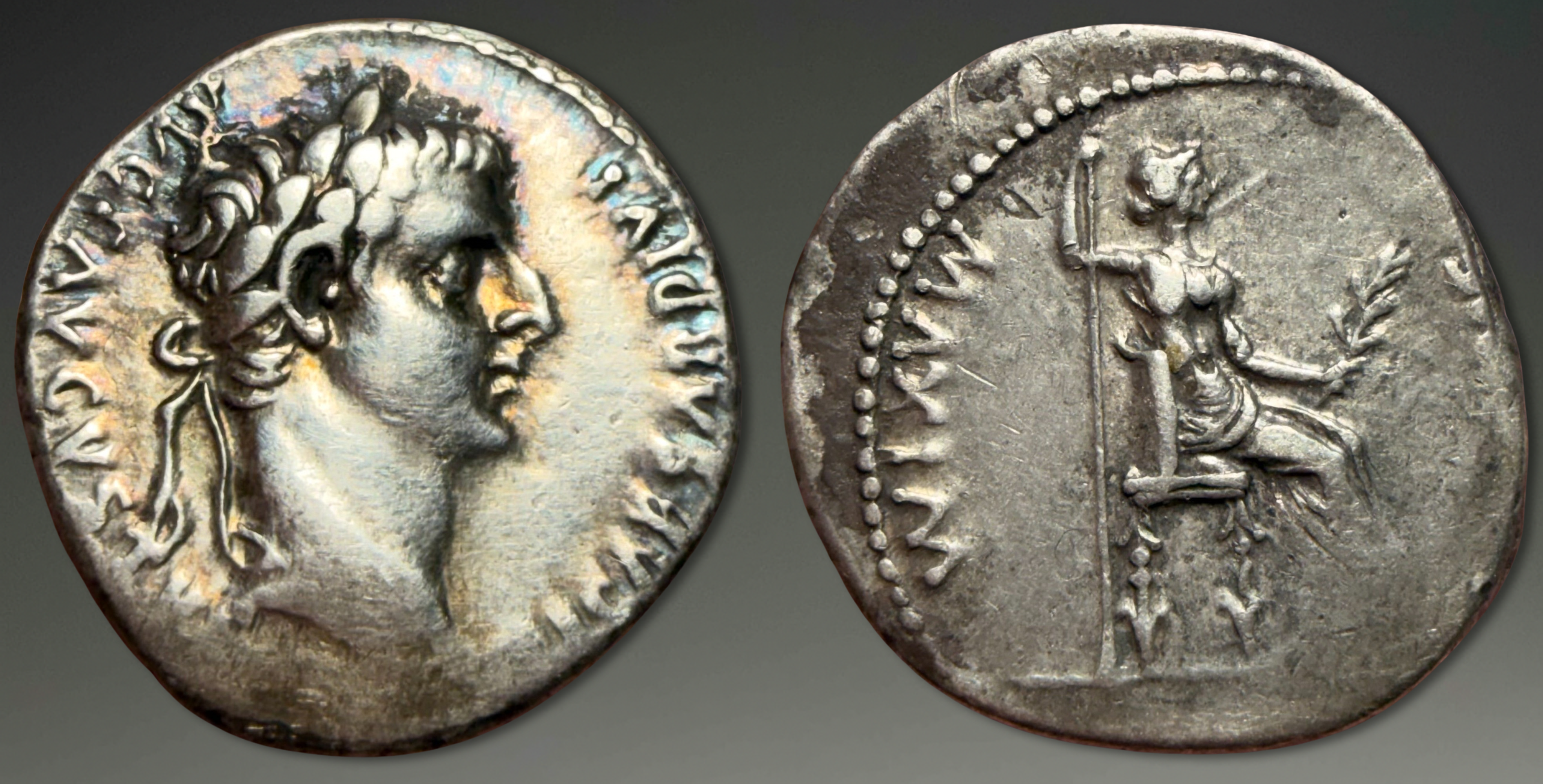 Tiberius. “Tribute Penny”. AR Denarius, ca. 14-37 AD.