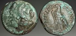 Ancient Coins - Ptolemaic Kingdom. Ptolemy V Epiphanes. AE Triobol, ca. 204-280 BC.