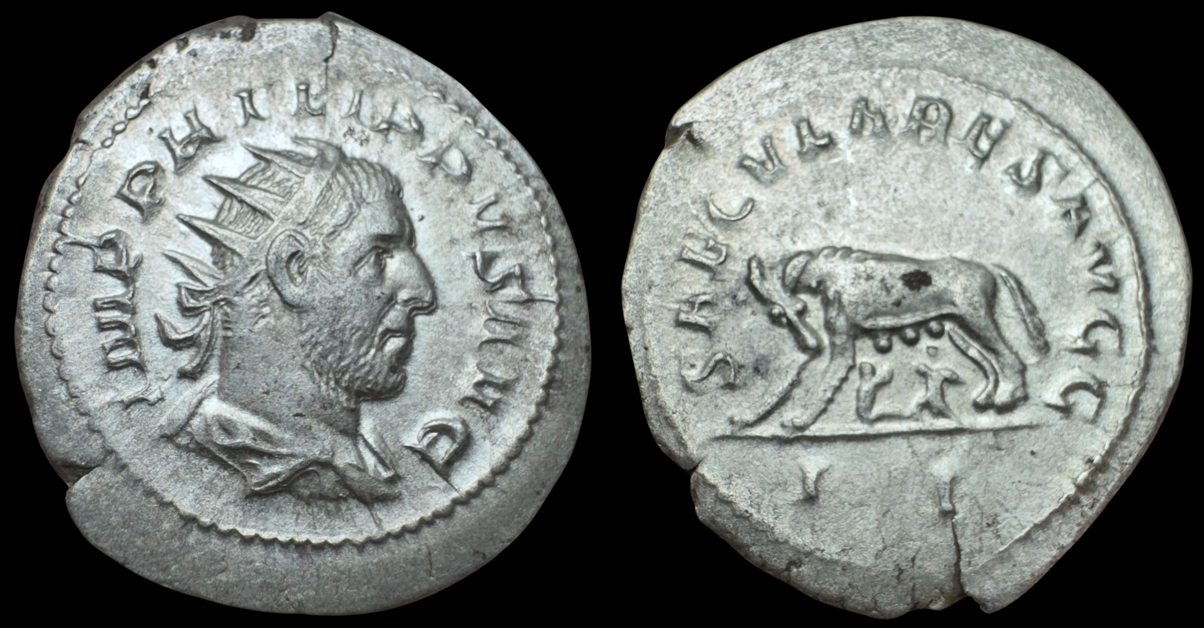 Philip I ‘The Arab’. AR Antoninianus. Secular Games Issue.