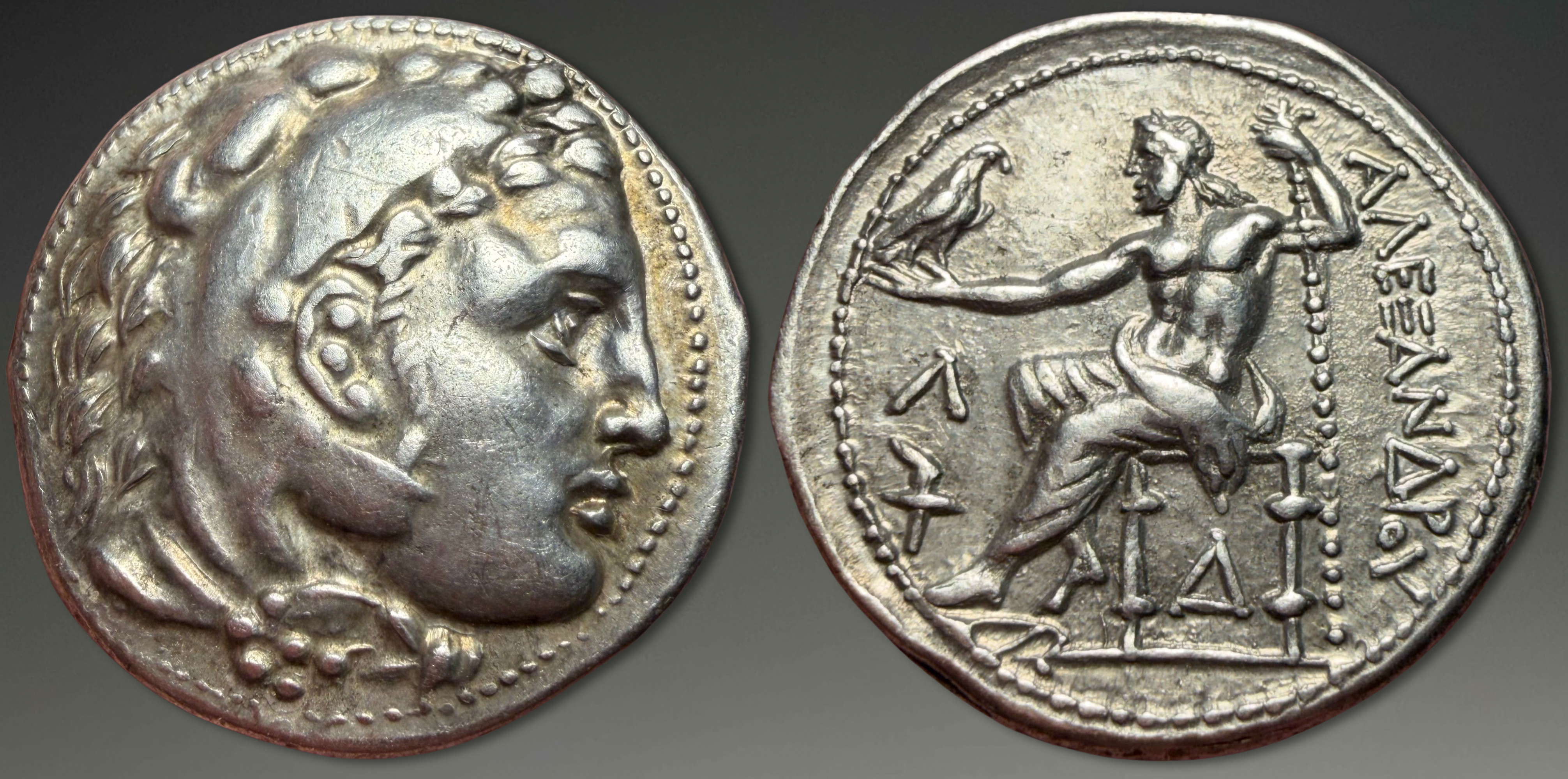 (Pedigreed to 1979). Macedon. Kassander. AR Tetradrachm. ca. 306 BC.