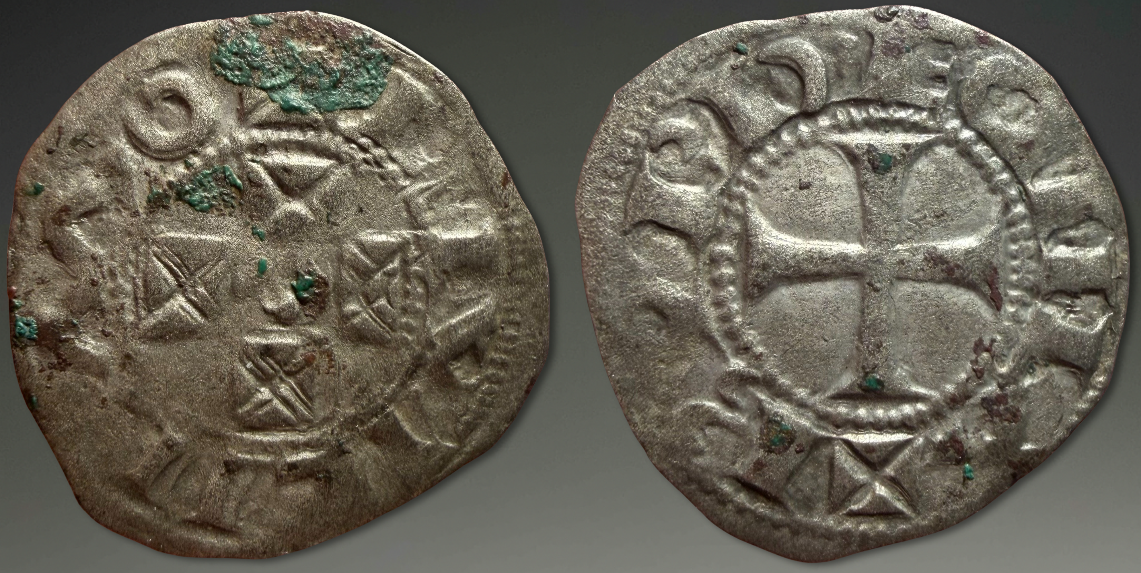 France, Duchy of Aquitaine. Guillaume IX-X. AR Denier, ca. 1086-1137.