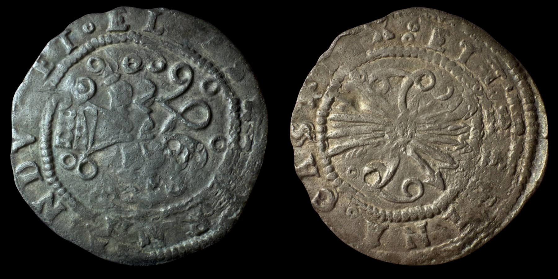Spain. AR 1/2 Real. ca. 1474-1504 AD.