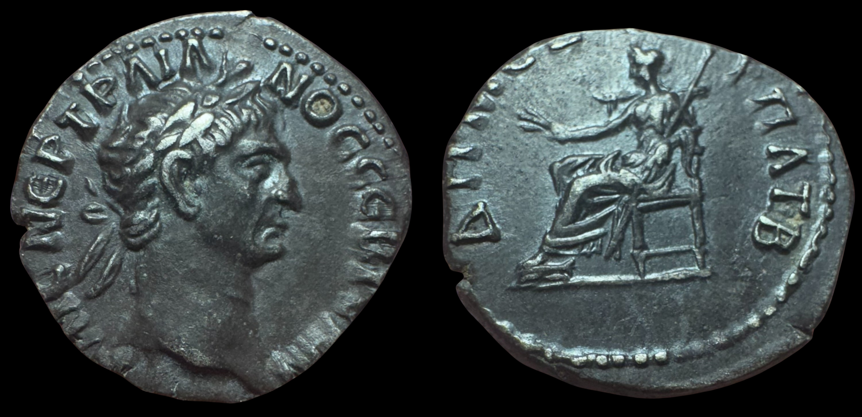 Lycian League. Trajan. AR Drachm. ca. 98-99 AD.