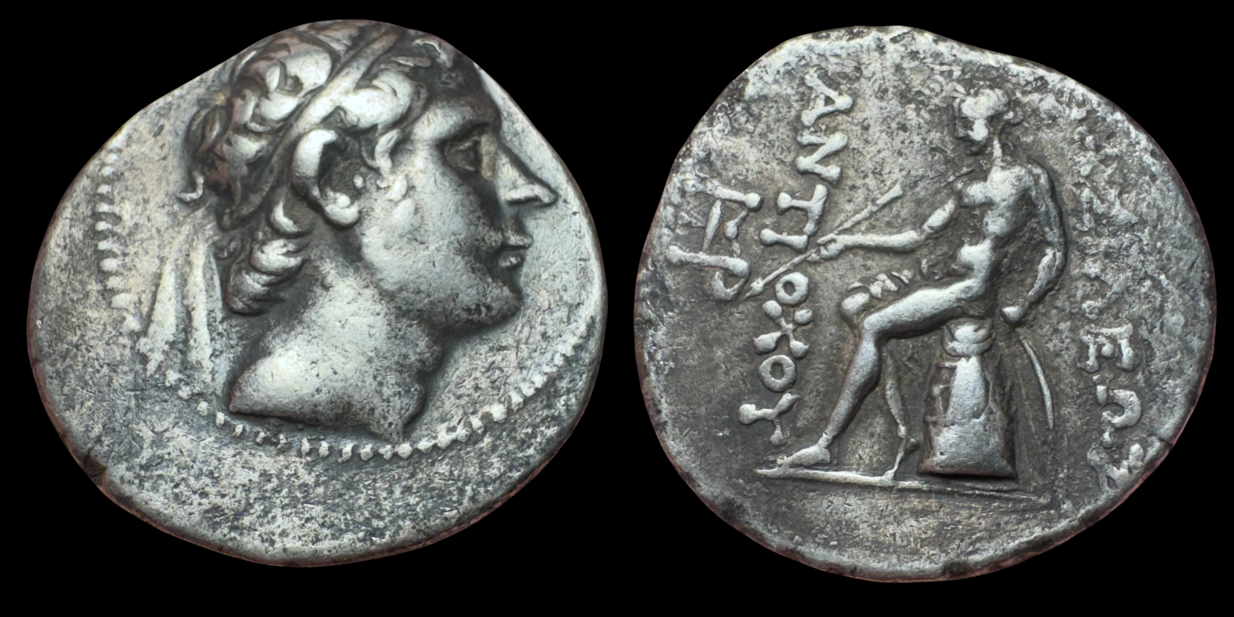 Seleukid Kingdom. Antiochos III 'The Great'. AR Tetradrachm. ca. 212-210 BC.