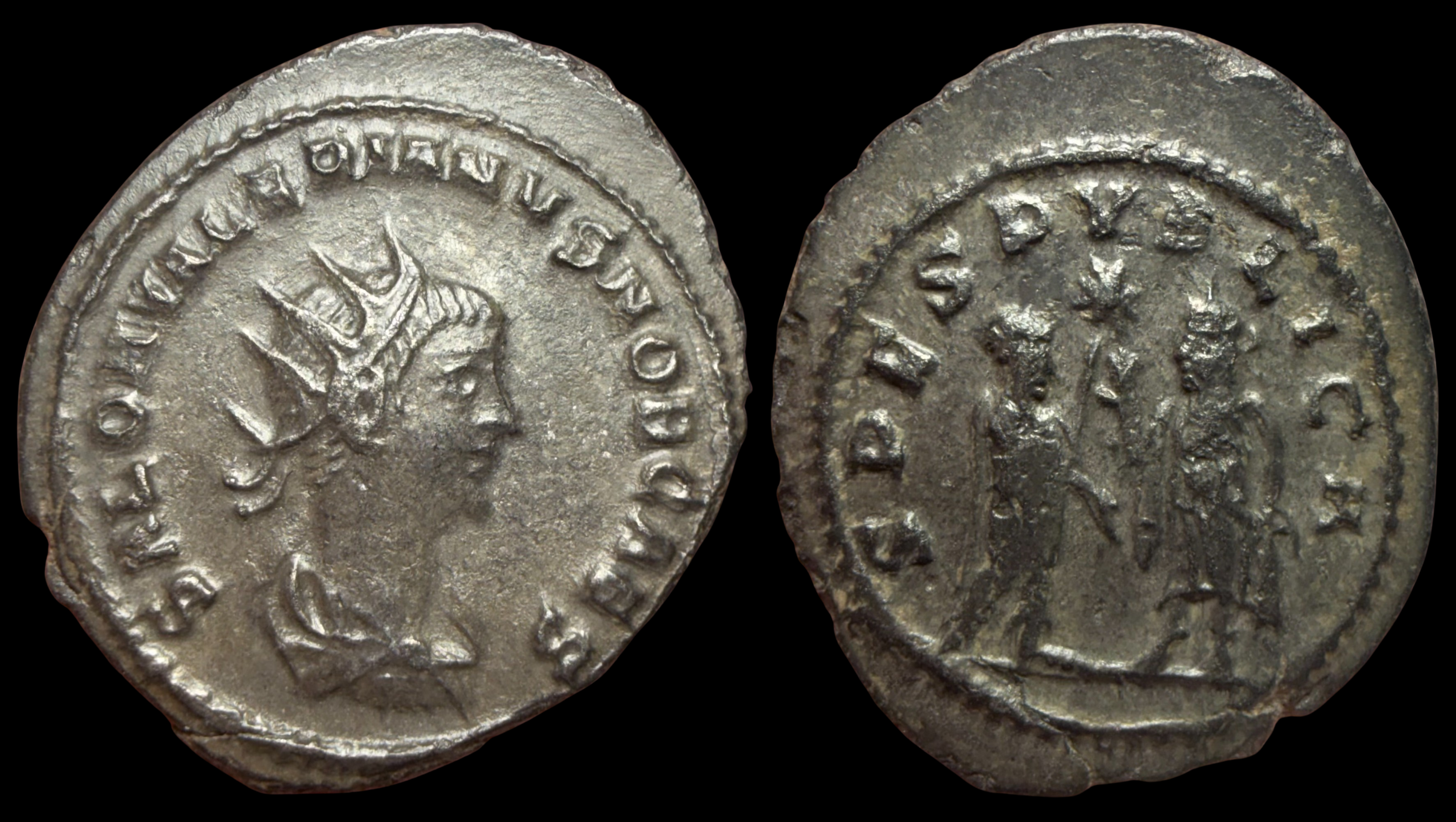 Saloninus. AR Antoninianus, ca. 256 AD.