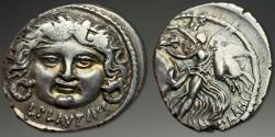 Ancient Coins - Roman Republic. L. Plautius Plancus. AR Denarius, ca. 47 BC.