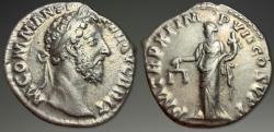 Ancient Coins - Commodus. AR Denarius, ca. 186 AD.