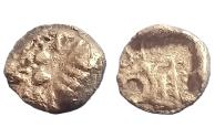 Ancient Coins - Mysia, Kyzikos Barbaric type Galatians/? BC. AR obol Boar & Lion