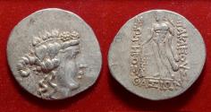 Ancient Coins - Island off Thrace, Thasos after 148BC. AR Tetradrachm Dionysos & Herakles