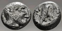 Ancient Coins - Arabia Northwestern Lihyan -circa 2nd c BC. AR Drachm