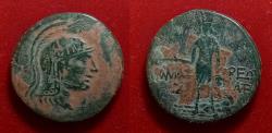 Ancient Coins - PAPHLAGONIA, AMASTRIS 120-85 BC. Æ Time of Mithradates VI, Perseus slays Medusa