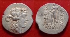Ancient Coins - Island off Thrace, Thasos. after 148BC. AR Tetradrachm Dionysos Herakles