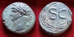Ancient Coins - NERO, Seleucis and Pieria. Antiochia ad Orontem. 54-68 A.D. Æ25 As