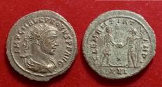 Ancient Coins - Probus 276-282 AD. silvered Antoninianus Tripolis, c. 280 Jupiter
