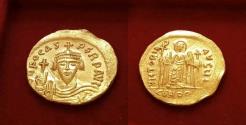 Ancient Coins - PHOCAS, Gold Solidus, 609-610 A.D. Constantinople