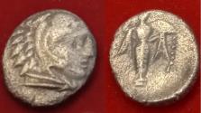 Ancient Coins - Mysia, Pergamon 310-282 BC. Diobol AR Head of Herakles & Pallas Athena