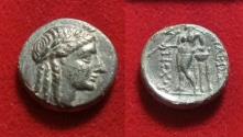 Ancient Coins - Seleukid Kings. Antiochos III the Great'. 223-187 BC Æ Apollo r, & at altar