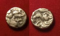 Ancient Coins - CENTRAL GAUL. Pictones. Circa 100-50 BC. Electrum 1/4 Stater