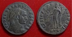 Ancient Coins - Severus II. as Caesar. Æ Follis 305-6 Heraclea Mint. Genius of Rome