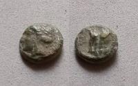 Ancient Coins - Ionia, Magnesia ad Maeandrum, c.400 BC. Æ8 Apollo l. / Cuirass.