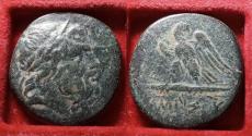 Ancient Coins - PONTOS, Amisos. Circa 120-85 BC. Æ29 Laureate Zeus _ Eagle Wings spread