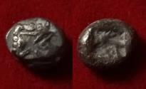 Ancient Coins - LYCIA, PHASELIS 1/3 Stater circa 550-480 BC. AR Boar prow of galley -incuse Rare