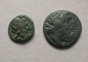 Ancient Coins - Lot of (2) Greek Æ Coins to be identified.