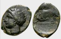 Ancient Coins - Sicily, Alontion. AE (280-270 BC)