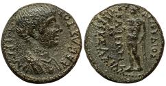 Ancient Coins - PHRYGIA. Eumenea. Nero, 54-68 AD. Æ. Apollo rev.