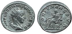 Ancient Coins - Gordian III, 238-244 AD. AR Antoninianus, Rome. Fortuna rev.