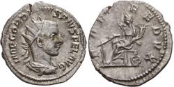 Ancient Coins - Gordian III, 238-244 AD. AR Antoninianus, Rome. Fortuna rev