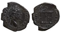 Ancient Coins - Antoninus Pius, 138-161 AD. AR Denarius. Rome. Temple rev.