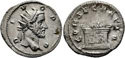 Ancient Coins - Divus Antoninus Pius, 161AD. AR Antoninianus, struck under Trajan Decius, 250-251 AD.